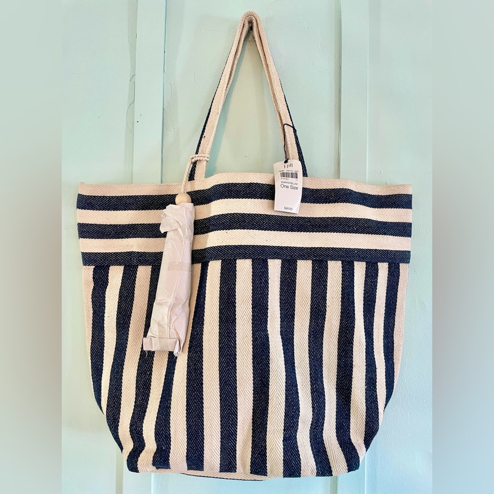 J. Jill Bag NEW w/Tags! Large, Tan and Navy.